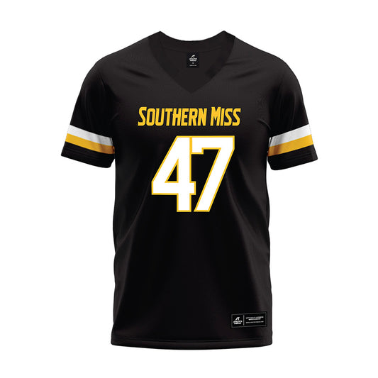 Southern Miss - NCAA Football : Cannon McClain - Black Premium Football Jersey-0