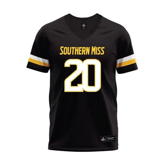 Southern Miss - NCAA Football : Robert Henderson - Black Premium Football Jersey-0