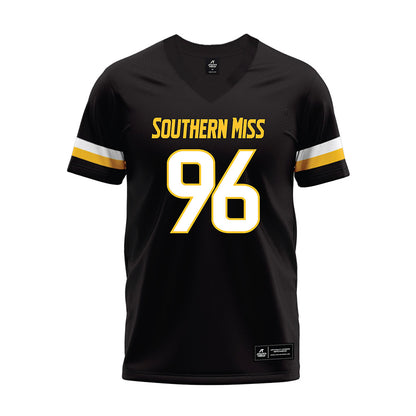 Southern Miss - NCAA Football : Reed Harradine - Black Premium Football Jersey-0
