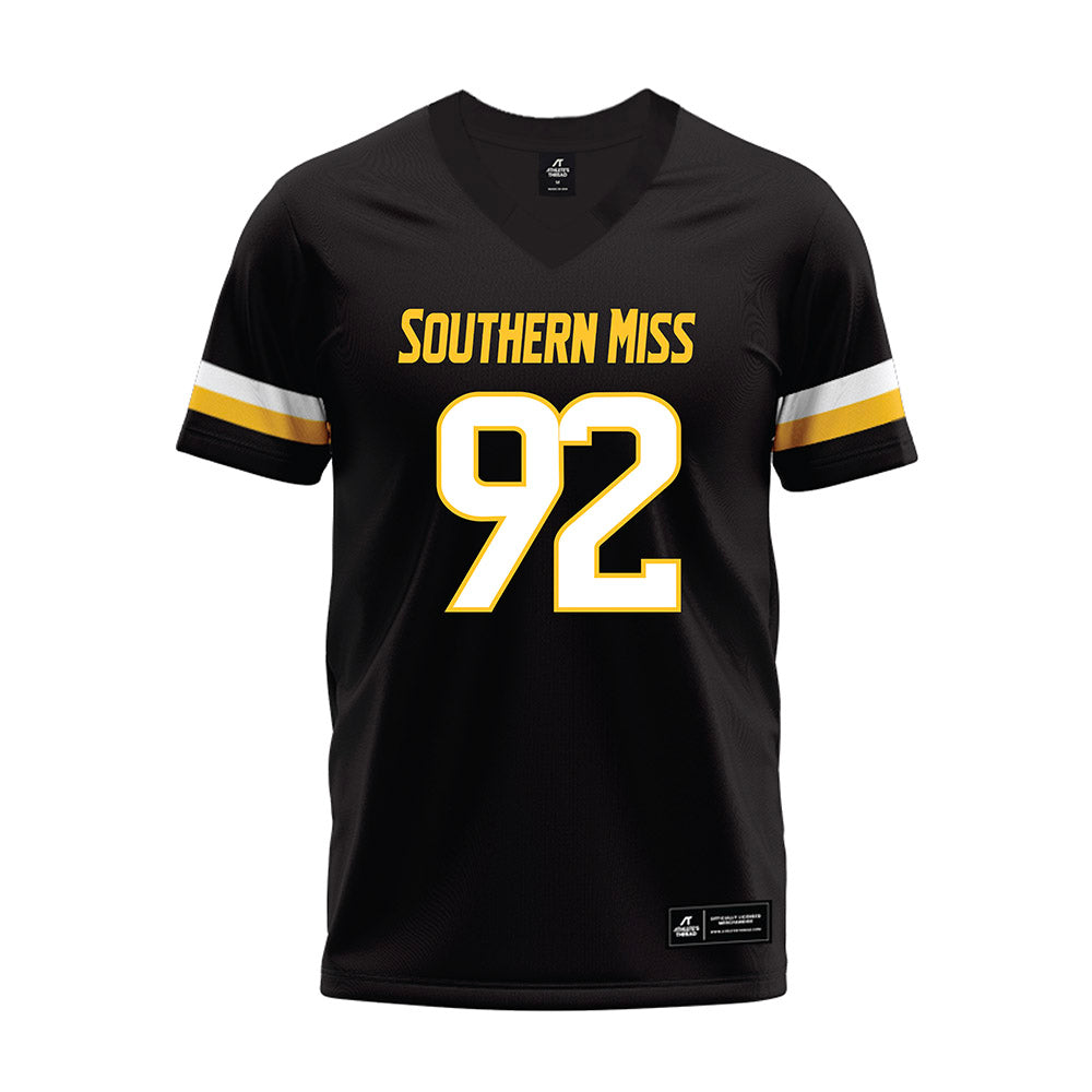 Southern Miss - NCAA Football : David Griffin - Black Premium Football Jersey-0