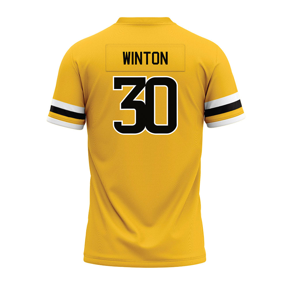 Southern Miss - NCAA Football : Trevor Winton - Gold Premium Football Jersey-1