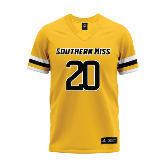 Southern Miss - NCAA Football : Robert Henderson - Gold Premium Football Jersey-0