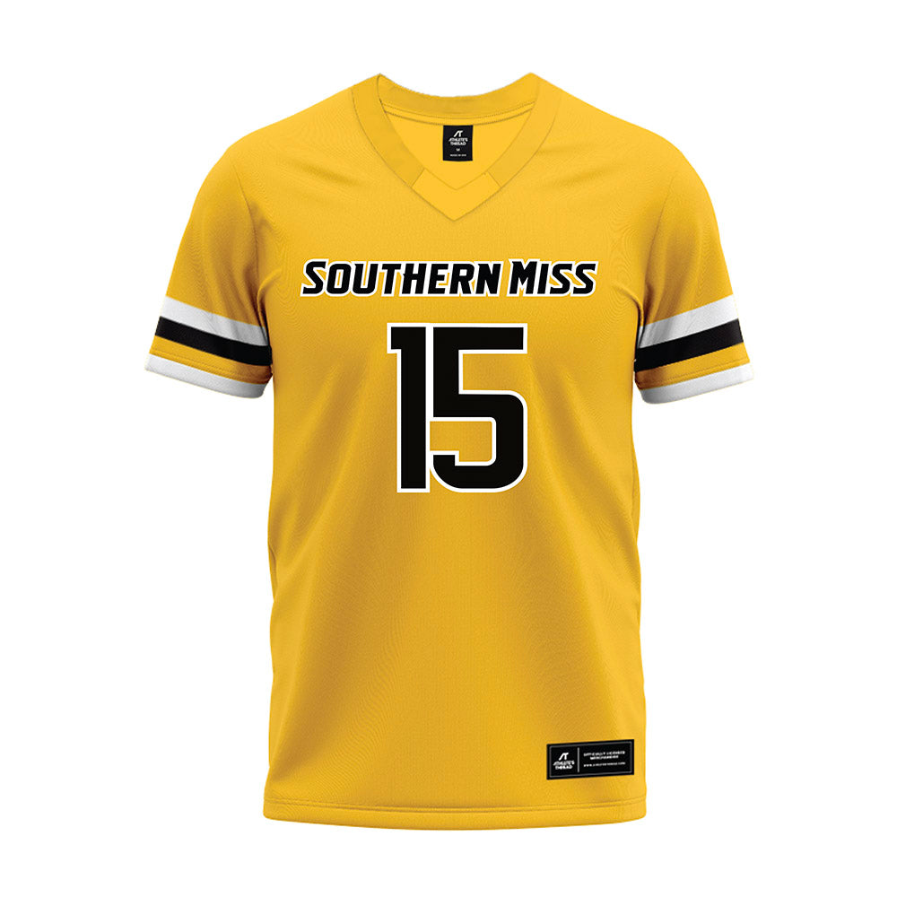 Southern Miss - NCAA Football : Hugh Price - Gold Premium Football Jersey-0