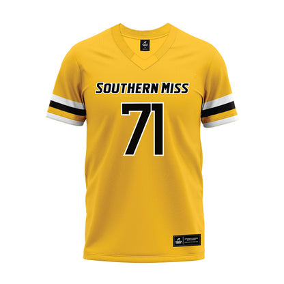 Southern Miss - NCAA Football : Jahmir Davis - Gold Premium Football Jersey-0