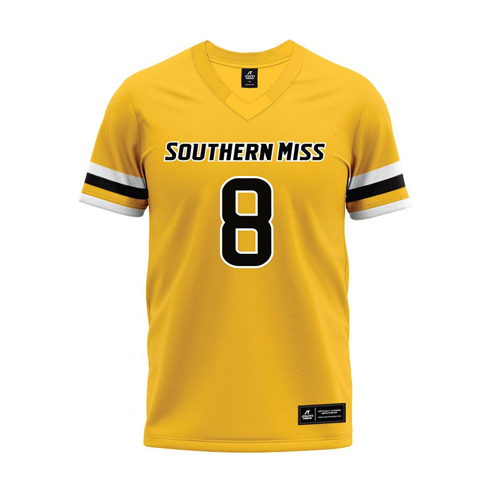 Southern Miss - NCAA Football : AJ Little - Gold Premium Football Jersey-0