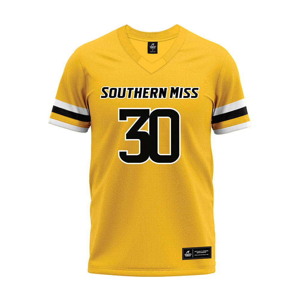 Southern Miss - NCAA Football : Trevor Winton - Gold Premium Football Jersey-0