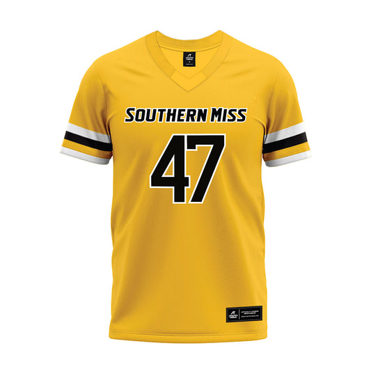 Southern Miss - NCAA Football : Cannon McClain - Gold Premium Football Jersey-0