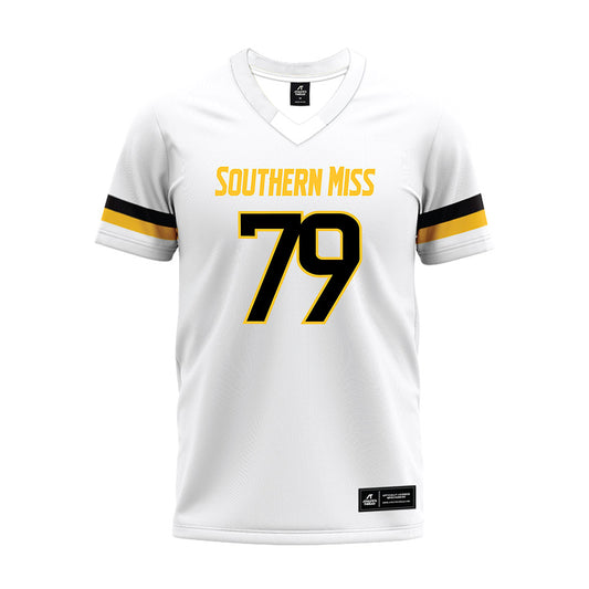 Southern Miss - NCAA Football : Liam Cassidy - White Premium Football Jersey-0