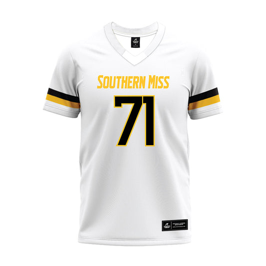 Southern Miss - NCAA Football : Jahmir Davis - White Premium Football Jersey-0