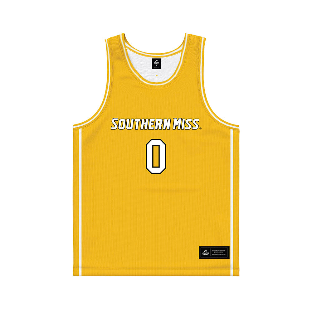 Southern Miss - NCAA Women's Basketball : Anaisha Carriere - Gold Basketball Jersey-0