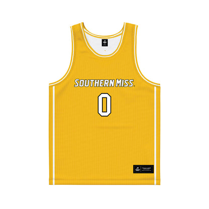 Southern Miss - NCAA Women's Basketball : Anaisha Carriere - Gold Basketball Jersey-0