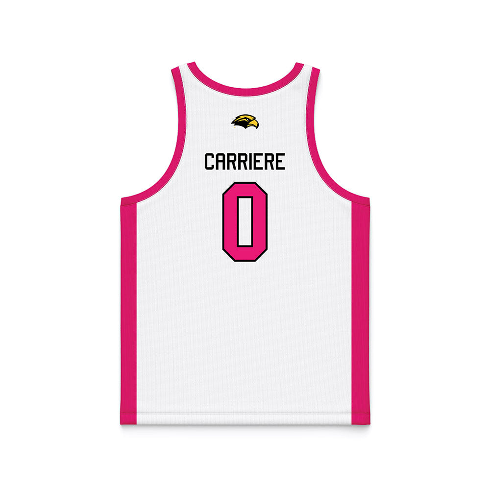 Southern Miss - NCAA Women's Basketball : Anaisha Carriere - White Basketball Jersey-1