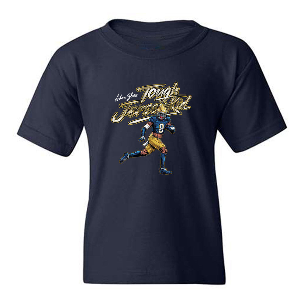 Notre Dame - NCAA Football : Adon Shuler - Tough Jersey Kid Youth T-Shirt-0