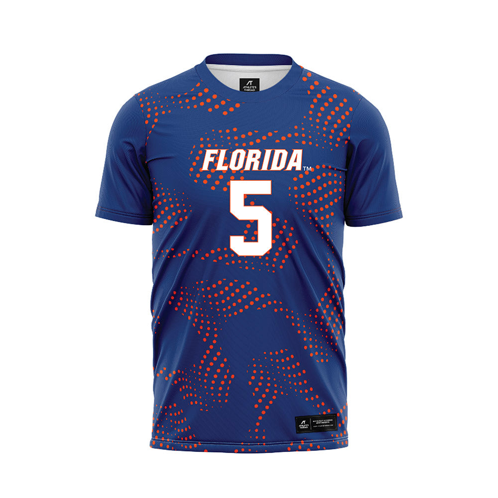 Florida - NCAA Women's Soccer : Mia Gray - Blue Soccer Jersey-0