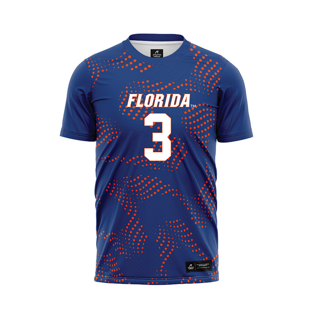 Florida - NCAA Women's Soccer : Kyra Taylor - Blue Soccer Jersey-0