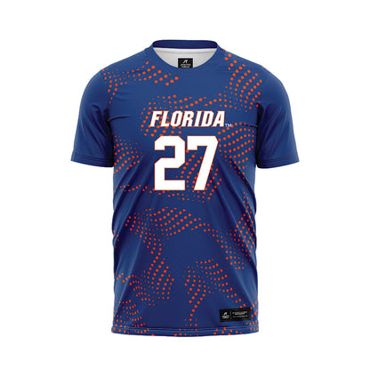 Florida - NCAA Women's Soccer : Norah Abbott - Blue Soccer Jersey-0
