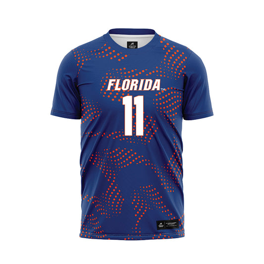 Florida - NCAA Women's Soccer : Hannah Jibril - Blue Soccer Jersey-0