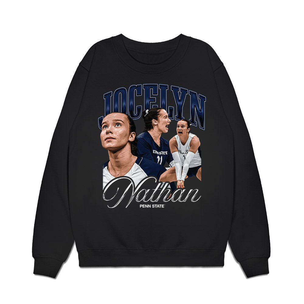 Penn State - NCAA Womens Volleyball : Jocelyn Nathan - Collage Premium Crewneck Sweatshirt-0
