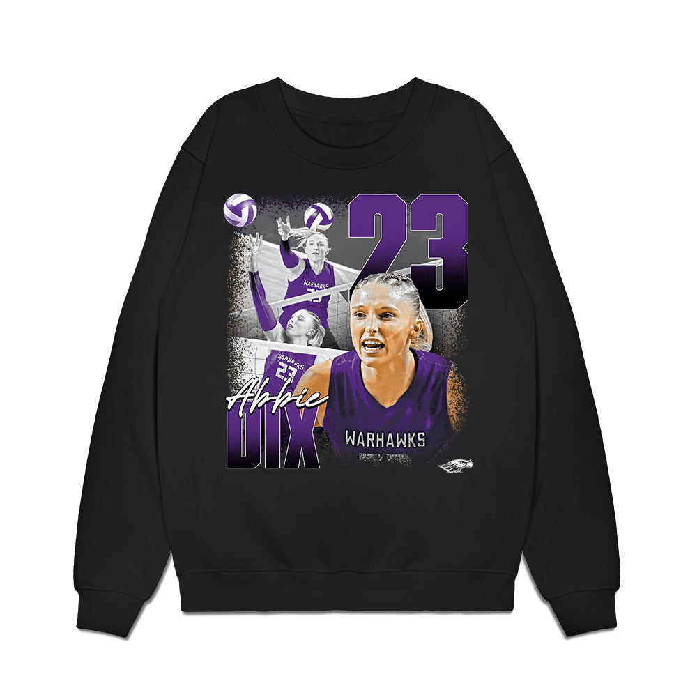 UW-Whitewater - NCAA Women's Volleyball : Abbie Dix - Collage Premium Crewneck Sweatshirt-0
