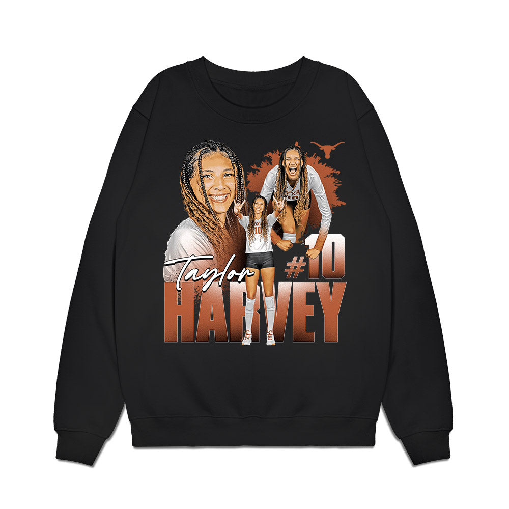 Texas - NCAA Womens Volleyball : Taylor Harvey - Collage Premium Crewneck Sweatshirt-0