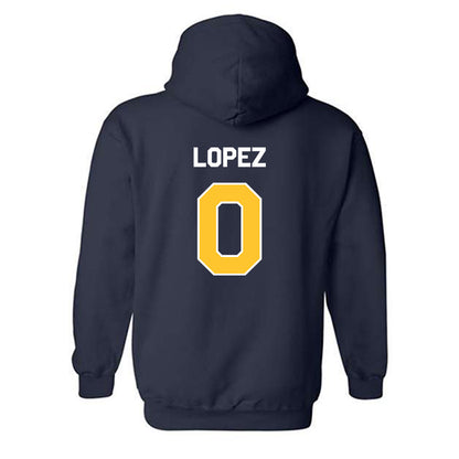 Vanguard - NCAA Baseball : Dash Lopez - Classic Shersey Hooded Sweatshirt-1