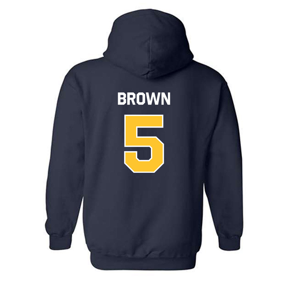 Vanguard - NCAA Men's Basketball : Devan Brown - Classic Shersey Hooded Sweatshirt-1