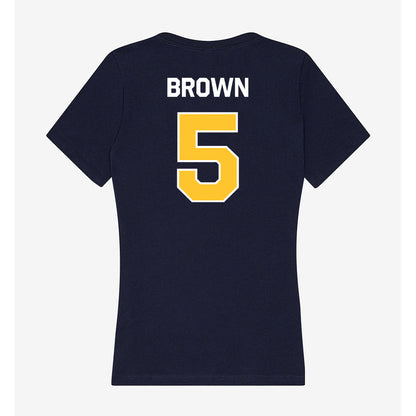 Vanguard - NCAA Men's Basketball : Devan Brown - Classic Shersey Women's V-Neck T-Shirt-1