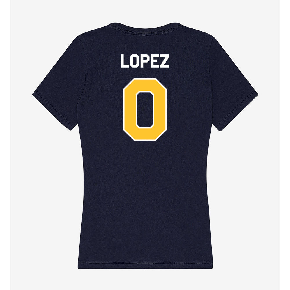 Vanguard - NCAA Baseball : Dash Lopez - Classic Shersey Women's V-Neck T-Shirt-1