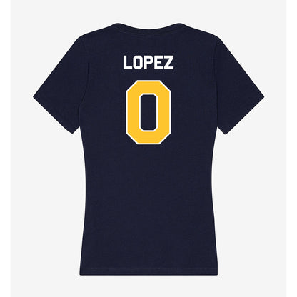 Vanguard - NCAA Baseball : Dash Lopez - Classic Shersey Women's V-Neck T-Shirt-1