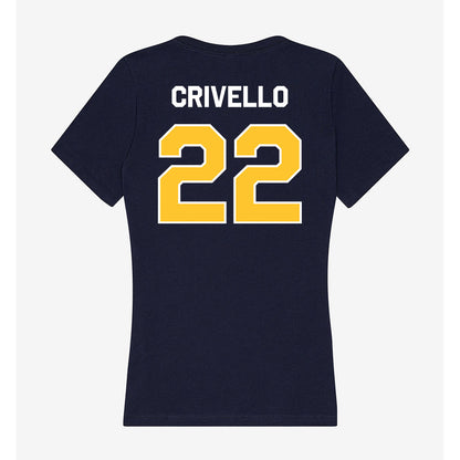 Vanguard - NCAA Baseball : Luke Crivello - Classic Shersey Women's V-Neck T-Shirt-1