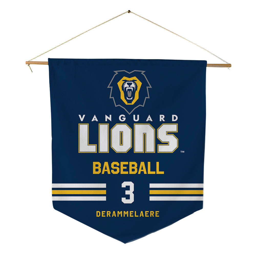 Vanguard - NCAA Baseball : Caze Derammelaere - Pennant - 18" x 21"-0