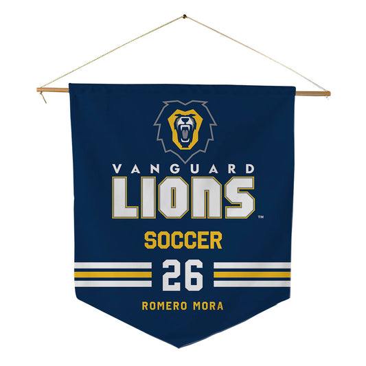 Vanguard - NCAA Men's Soccer : Giancarlo Romero Mora - Pennant - 18" x 21"-0