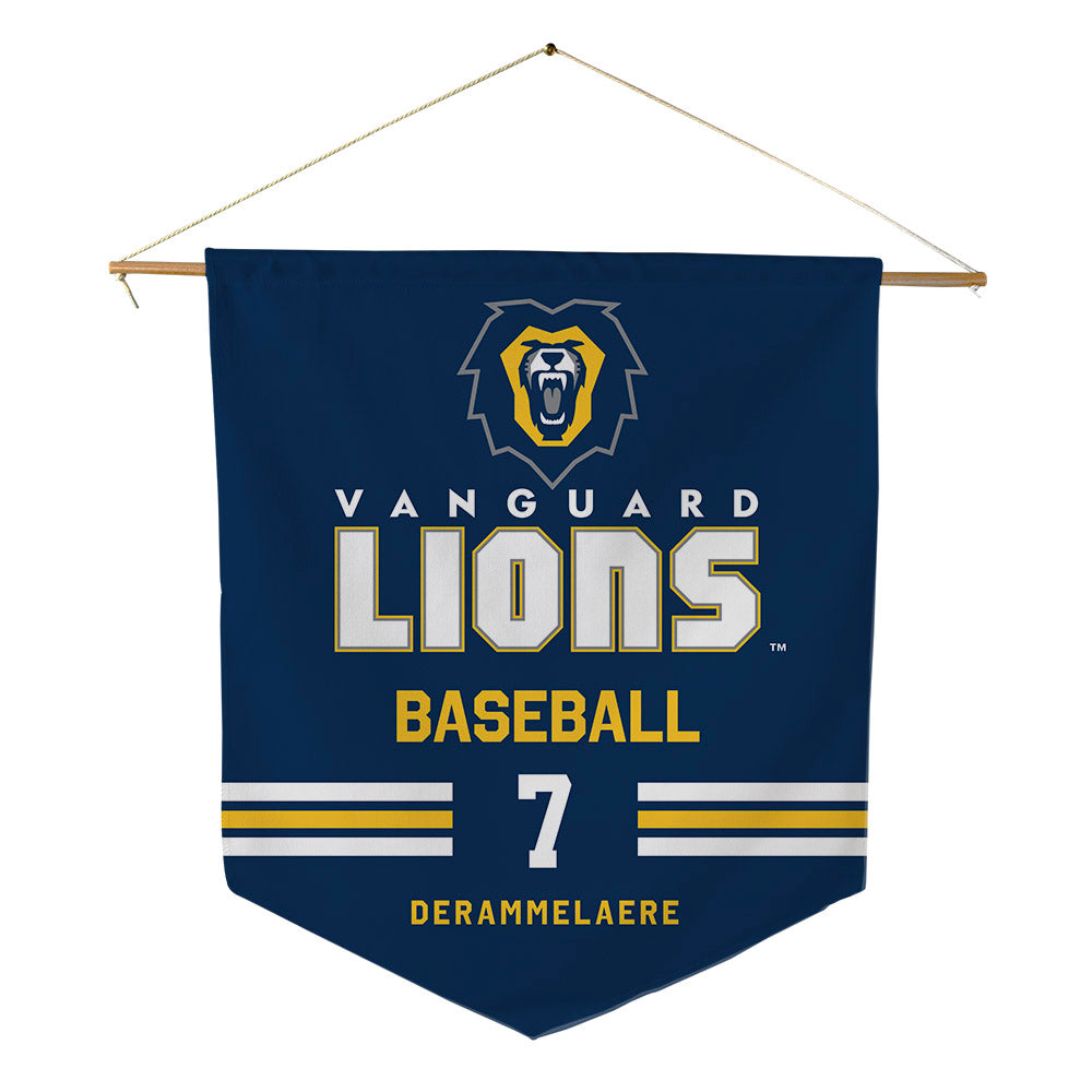 Vanguard - NCAA Baseball : Caze Derammelaere - Pennant - 18" x 21"-0