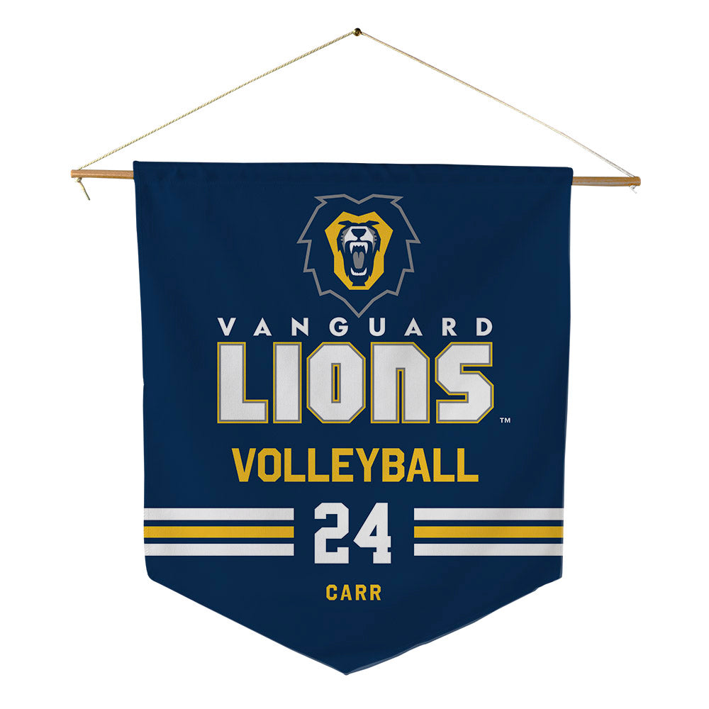 Vanguard - NCAA Women's Volleyball : Mia Carr - Pennant - 18" x 21"-0