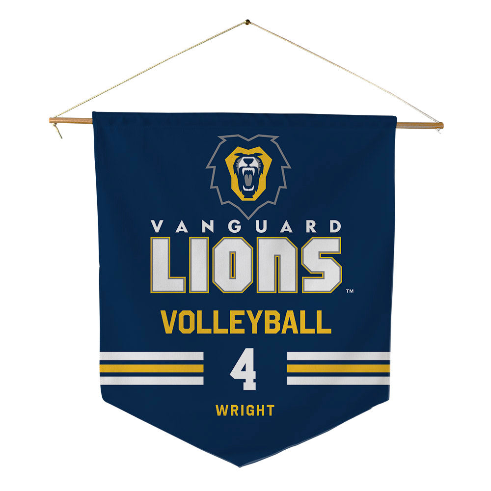 Vanguard - NCAA Men's Volleyball : Jenson Wright - Pennant - 18" x 21"-0