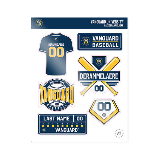 Vanguard - NCAA Baseball : Caze Derammelaere - Sticker Sheet-0