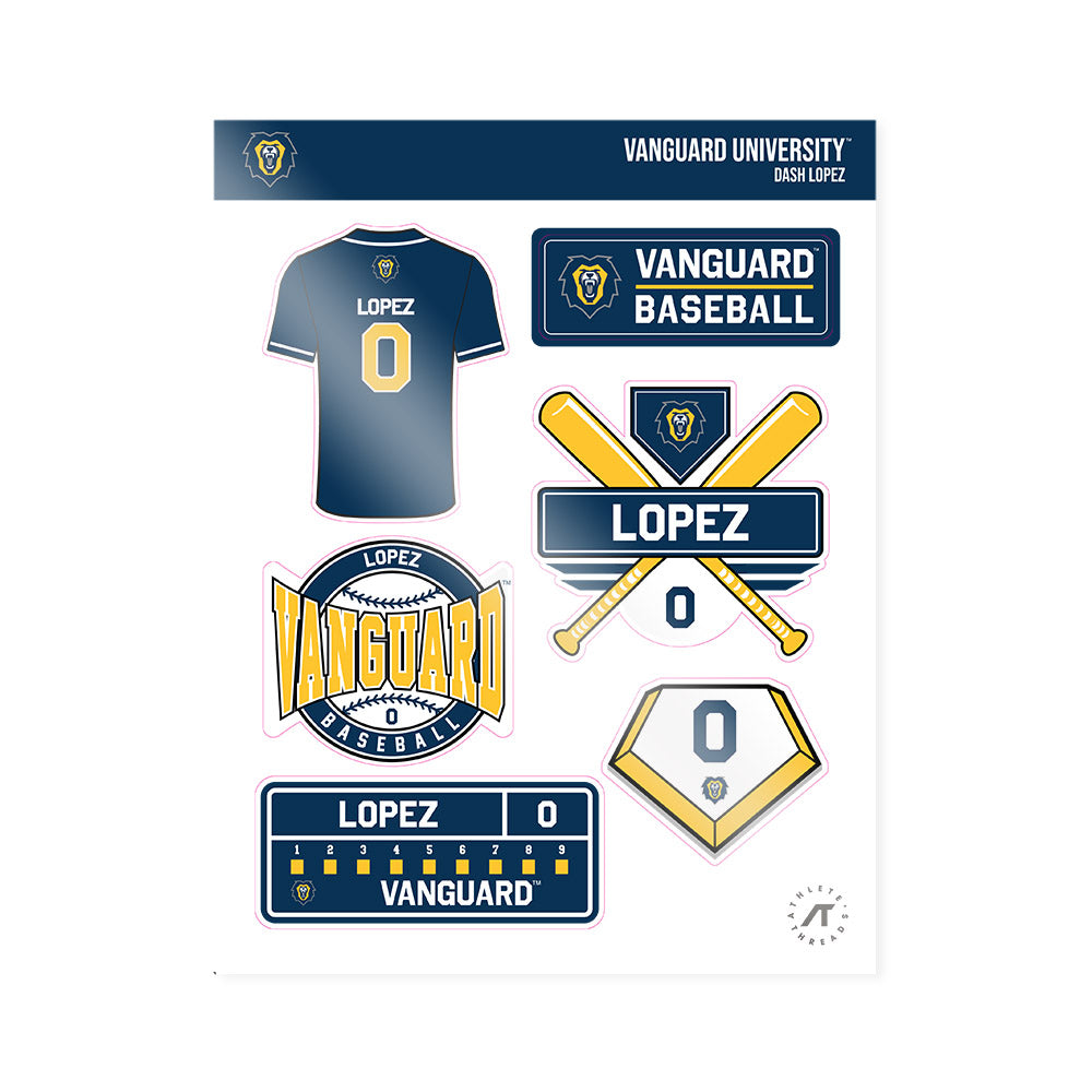 Vanguard - NCAA Baseball : Dash Lopez - Sticker Sheet-0