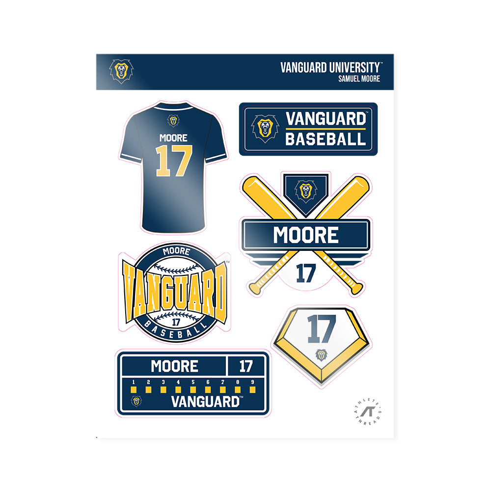 Vanguard - NCAA Baseball : Samuel Moore - Sticker Sheet-0