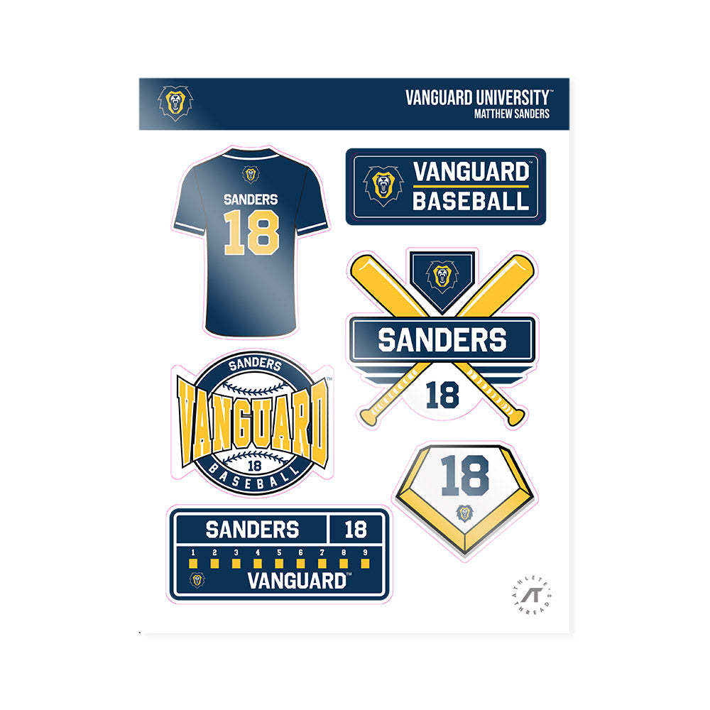 Vanguard - NCAA Baseball : Matthew Sanders - Sticker Sheet-0