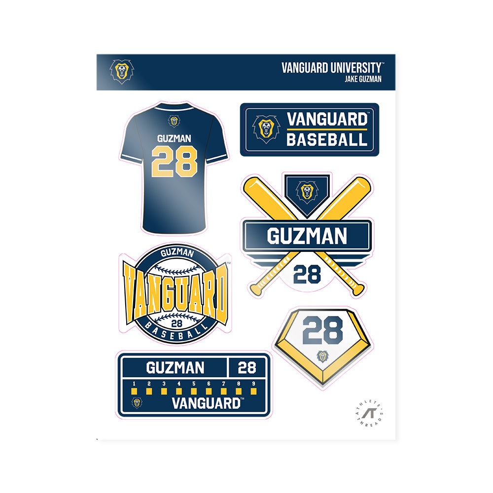 Vanguard - NCAA Baseball : Jake Guzman - Sticker Sheet-0