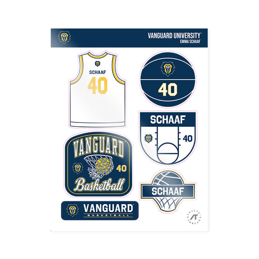Vanguard - NCAA Women's Basketball : Emma Schaaf - Sticker Sheet-0