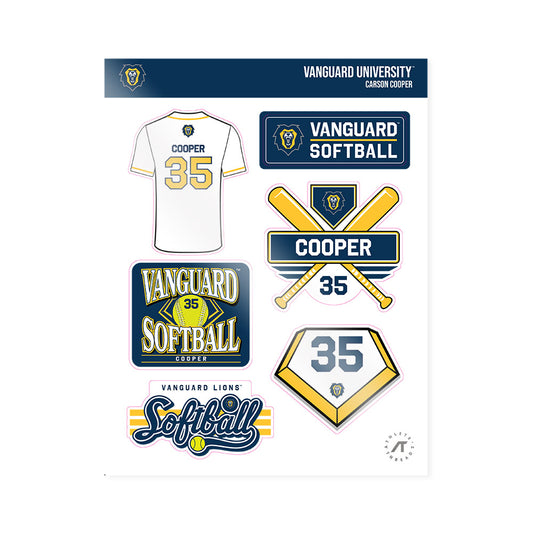 Vanguard - NCAA Softball : Carson Cooper - Sticker Sheet-0