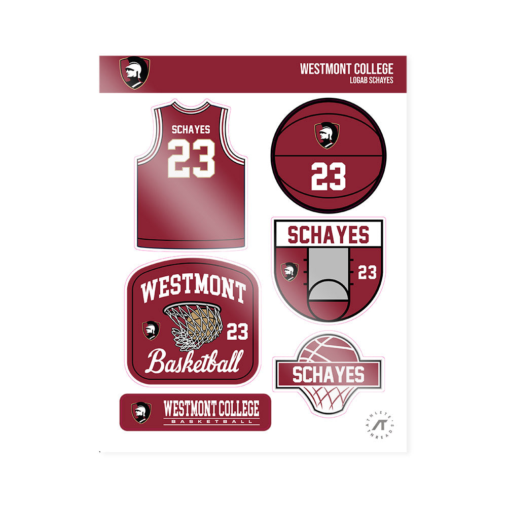  - NCAA Men's Basketball : Logab Schayes - Sticker Sheet-0