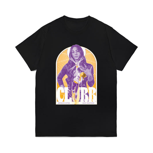 Northern Iowa - NCAA Womens Volleyball : Calia Clubb - Collage Comfort Colors T-Shirt-0