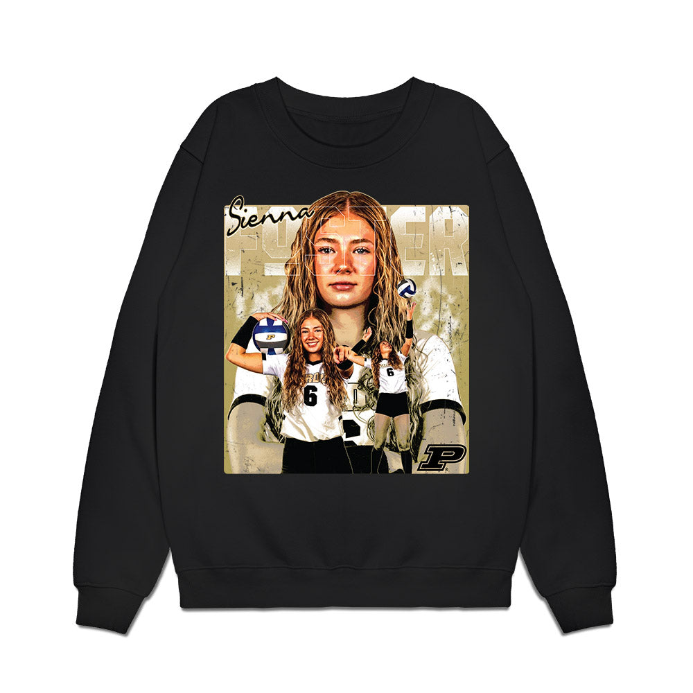 Purdue - NCAA Womens Volleyball : Sienna Foster - Collage Premium Crewneck Sweatshirt-0