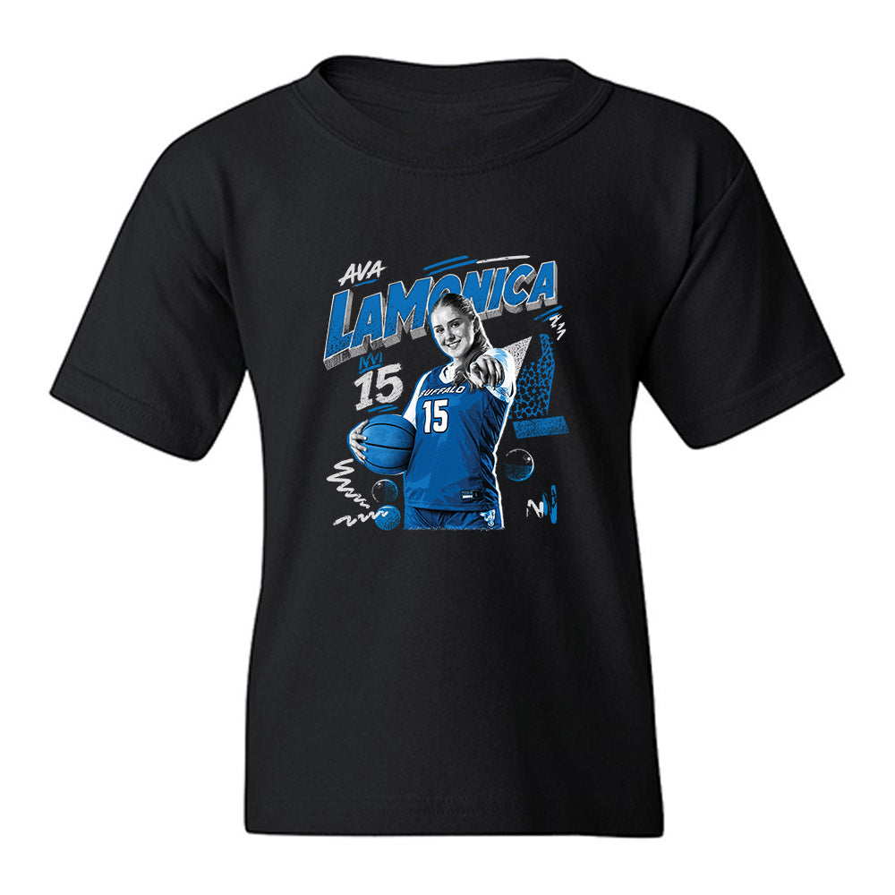 Buffalo - NCAA Womens Basketball : Ava LaMonica - Collage Youth T-Shirt-0