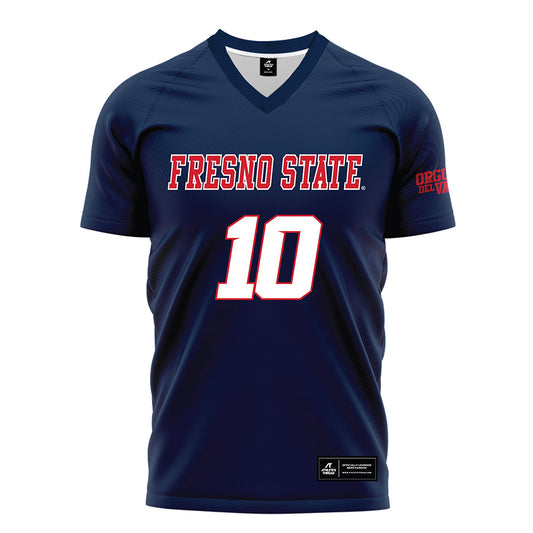 Fresno State - NCAA Women's Soccer : Daisy Torres - Navy Soccer Jersey-0