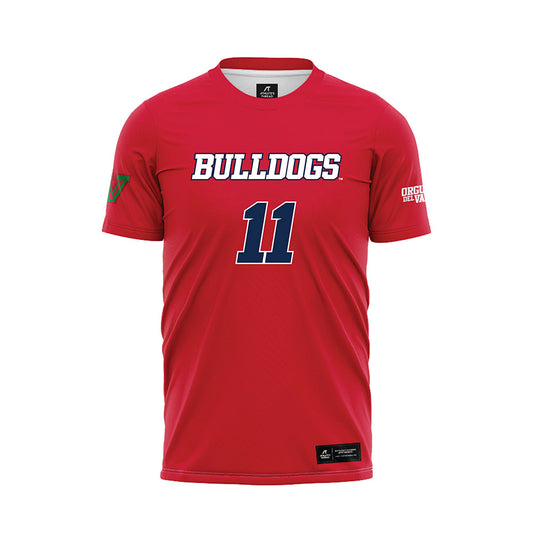 Fresno State - NCAA Women's Soccer : Katie Morris - Red Soccer Jersey-0