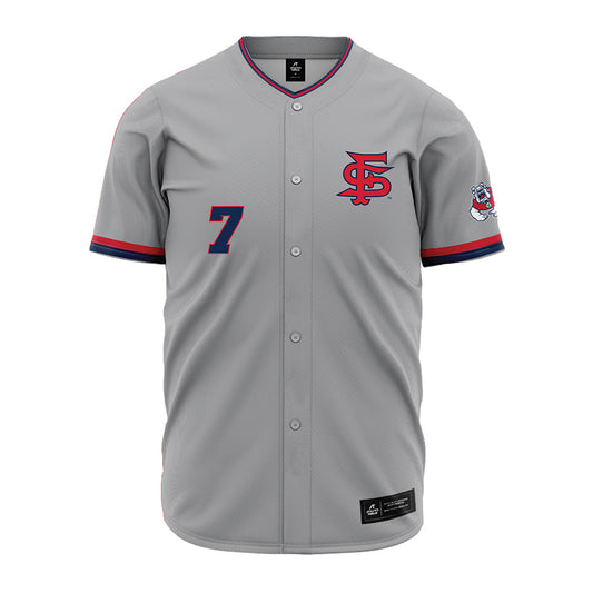 Fresno State - NCAA Baseball : Ayden Munoz - Grey Jersey-0