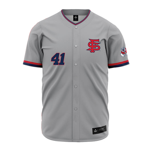 Fresno State - NCAA Baseball : Weston Thornbury - Grey Jersey-0